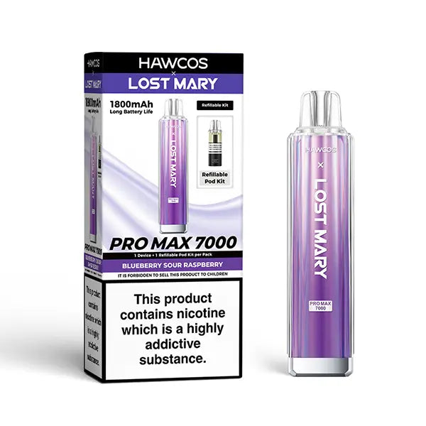 Hawcos x Lost Mary Pro Max 7000 - Blueberry Sour Raspberry
