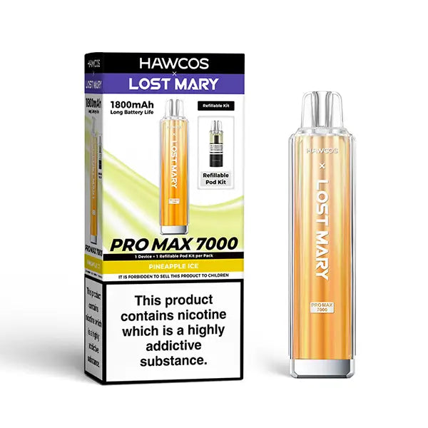 Hawcos x Lost Mary Pro Max 7000 - Pineapple Ice
