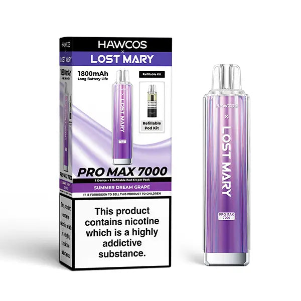 Hawcos x Lost Mary Pro Max 7000 - Summer Dream Grape