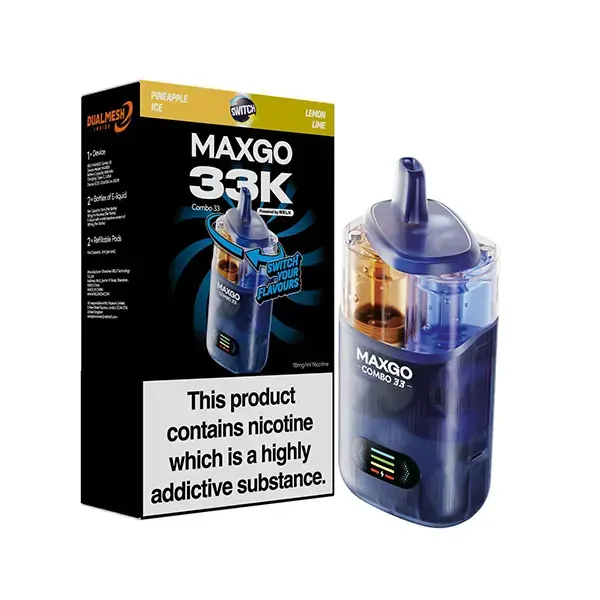 Pineapple Ice / Lemon Lime Maxgo Combo 33K Prefilled Pod Vape Kit
