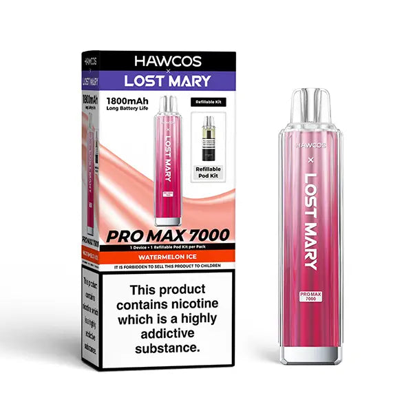 Hawcos x Lost Mary Pro Max 7000 - Watermelon Ice