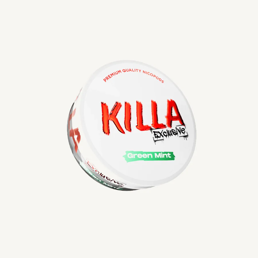 Green Mint Nicotine Pouches by Killa Exclusive - 13.2mg
