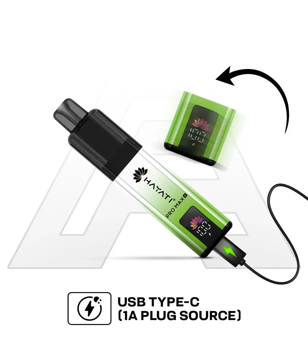 Hayati Pro Max Plus USB-C charging