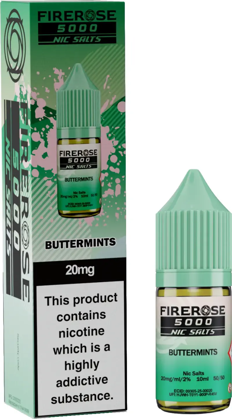 Butter Mints Nic Salt E-Liquid by Firerose 5000 Nic salt 10ml | 10mg