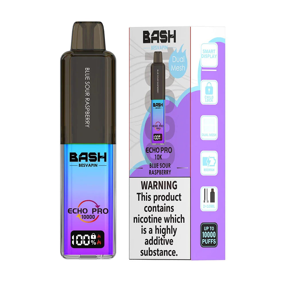 Bash Vape Echo Pro 10K Prefilled Pod Kit - Blue Sour Raspberry