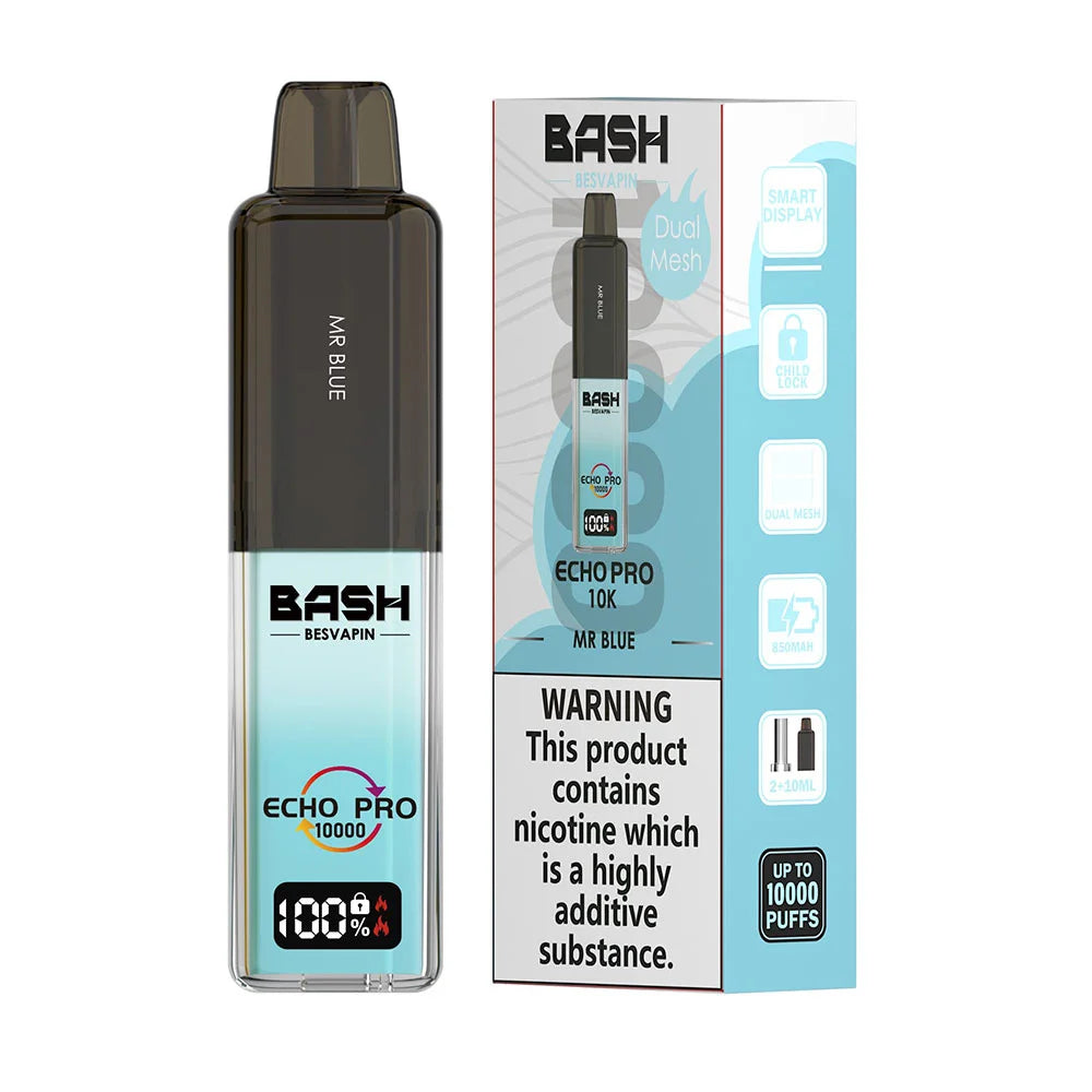 Bash Vape Echo Pro 10K Prefilled Pod Kit - Mr Blue