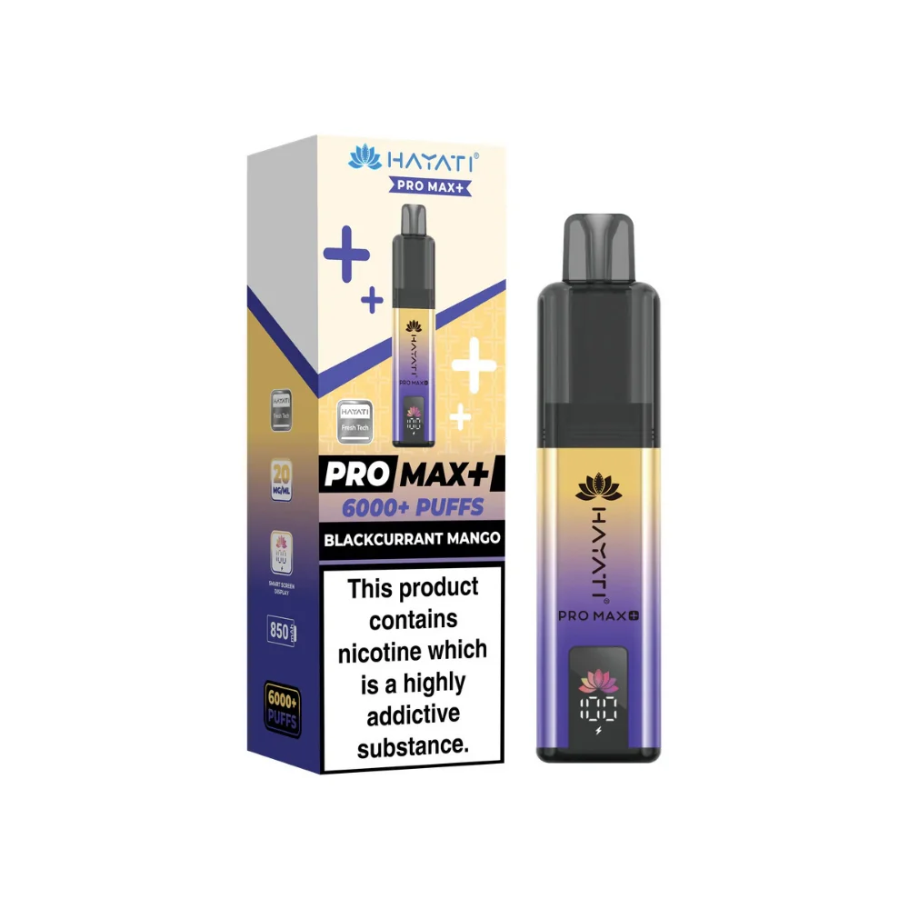 Hayati Pro Max Plus 6000 Prefilled Pod Kit - 20mg | Blackcurrant Mango