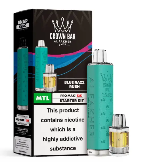 Blue Razz Rush Al Fakher 12K Pro Max Prefilled Pod Kit