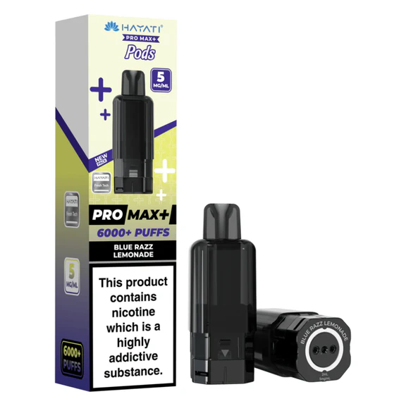 Blue Razz Lemonade Hayati Pro Max Plus 6K Prefilled Pods - 5mg