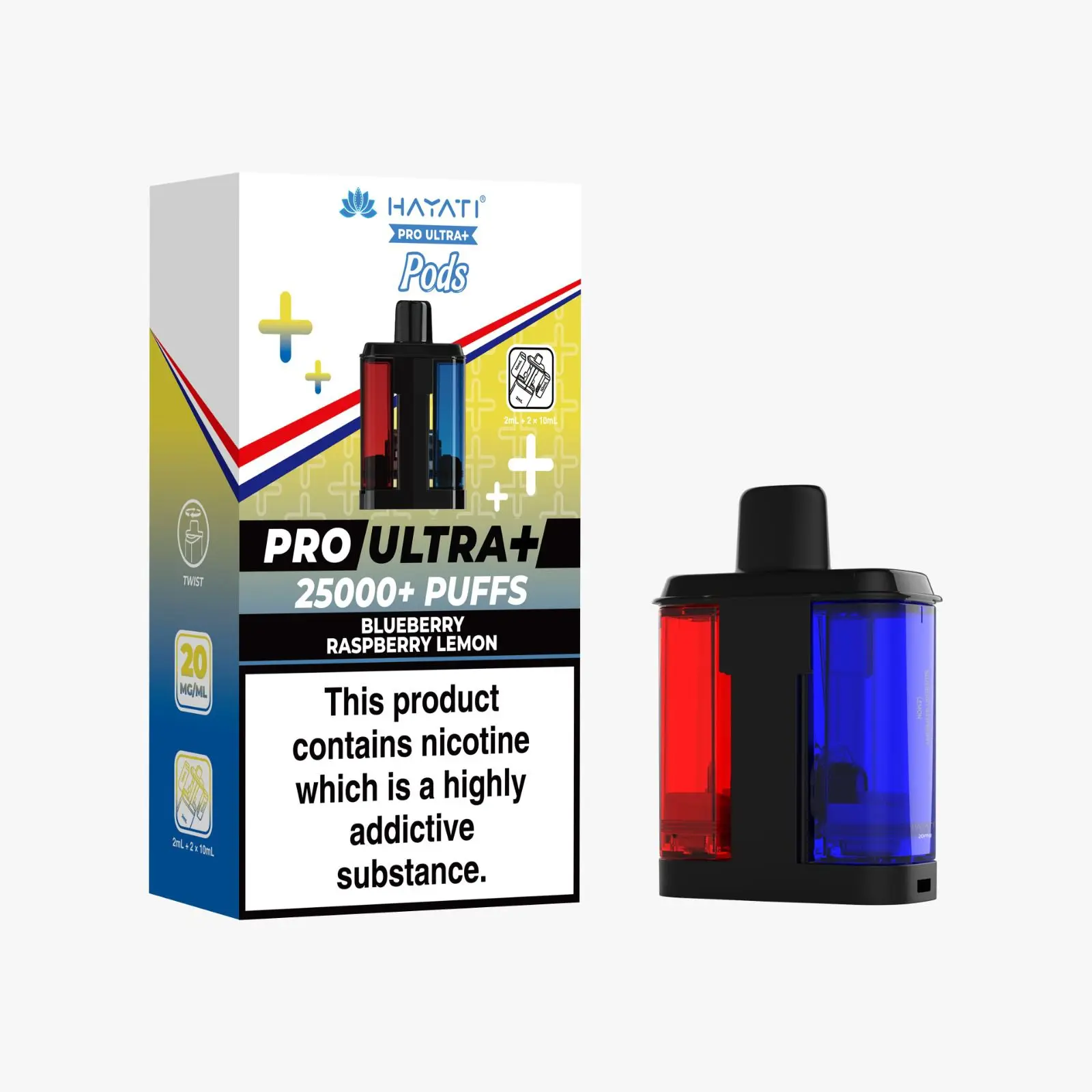 Hayati Pro Ultra Plus Prefilled Pods - Blueberry Raspberry Lemon