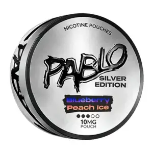 Blueberry Ice Peach Pablo Silver Edition Nicotine Pouches 10mg