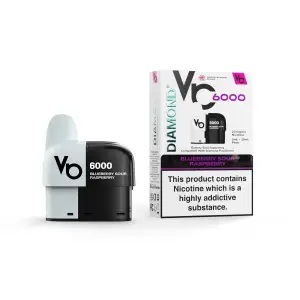Vapes Bar Diamond 6000 Replacement Pods - Blueberry Sour Raspberry
