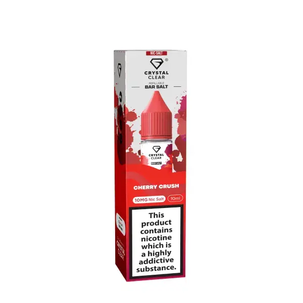 Cherry Crush Nic Salt E-Liquid by Crystal Clear Bar Salts 10ml | 10mg