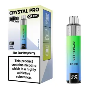 Crystal Pro CP 10K Puffs Prefilled Pod Kit - Blue Sour Raspberry