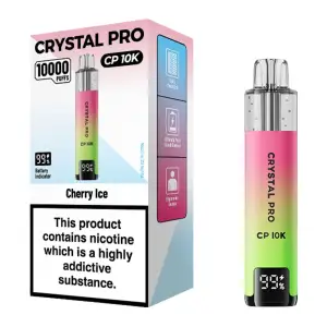 Crystal Pro CP 10K Puffs Prefilled Pod Kit - Cherry Ice