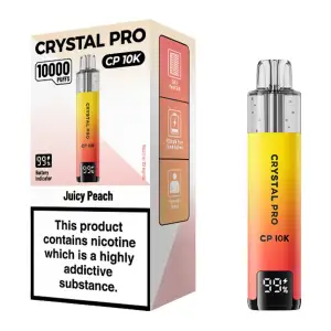 Crystal Pro CP 10K Puffs Prefilled Pod Kit - Juicy Peach