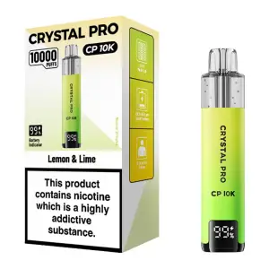 Crystal Pro CP 10K Puffs Prefilled Pod Kit - Lemon & Lime