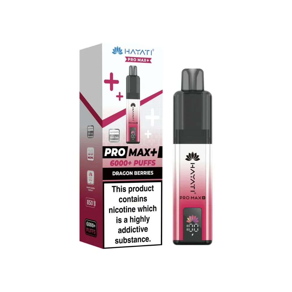 Hayati Pro Max Plus 6000 Prefilled Pod Kit - 20mg | Dragon Berries