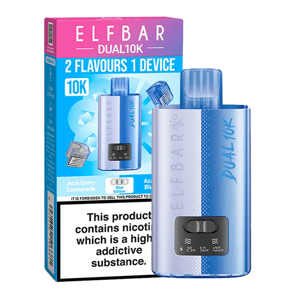 Elf Bar Dual 10K Puffs Prefilled Vape - Raspberry Edition