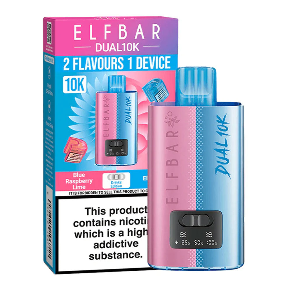 Elf Bar Dual 10K Puffs Prefilled Vape - Raspberry Edition