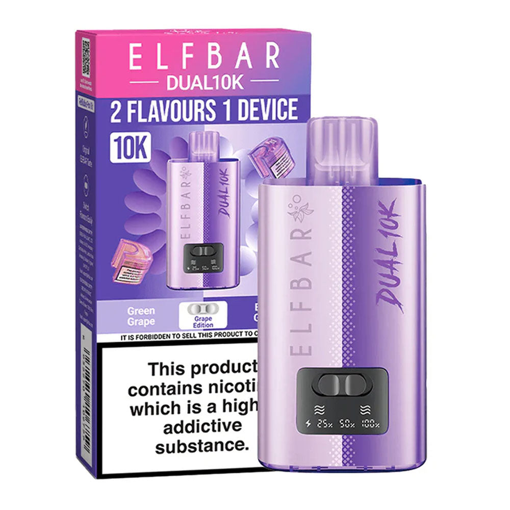 Elf Bar Dual 10K Puffs Prefilled Vape - Raspberry Edition