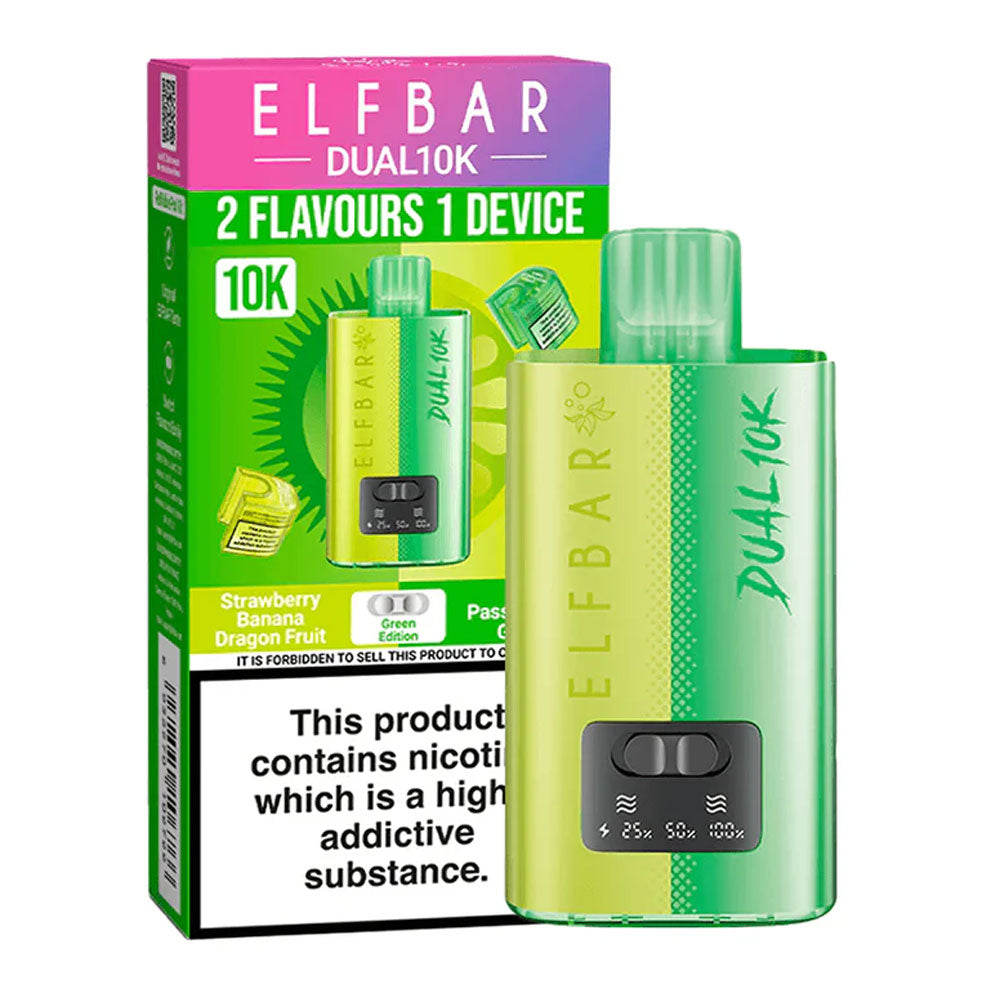 Elf Bar Dual 10K Puffs Prefilled Vape - Raspberry Edition