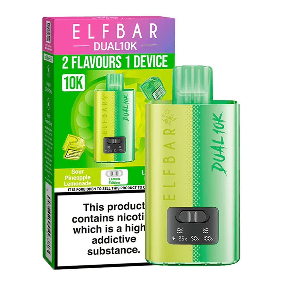 Elf Bar Dual 10K Puffs Prefilled Vape - Lemon Edition