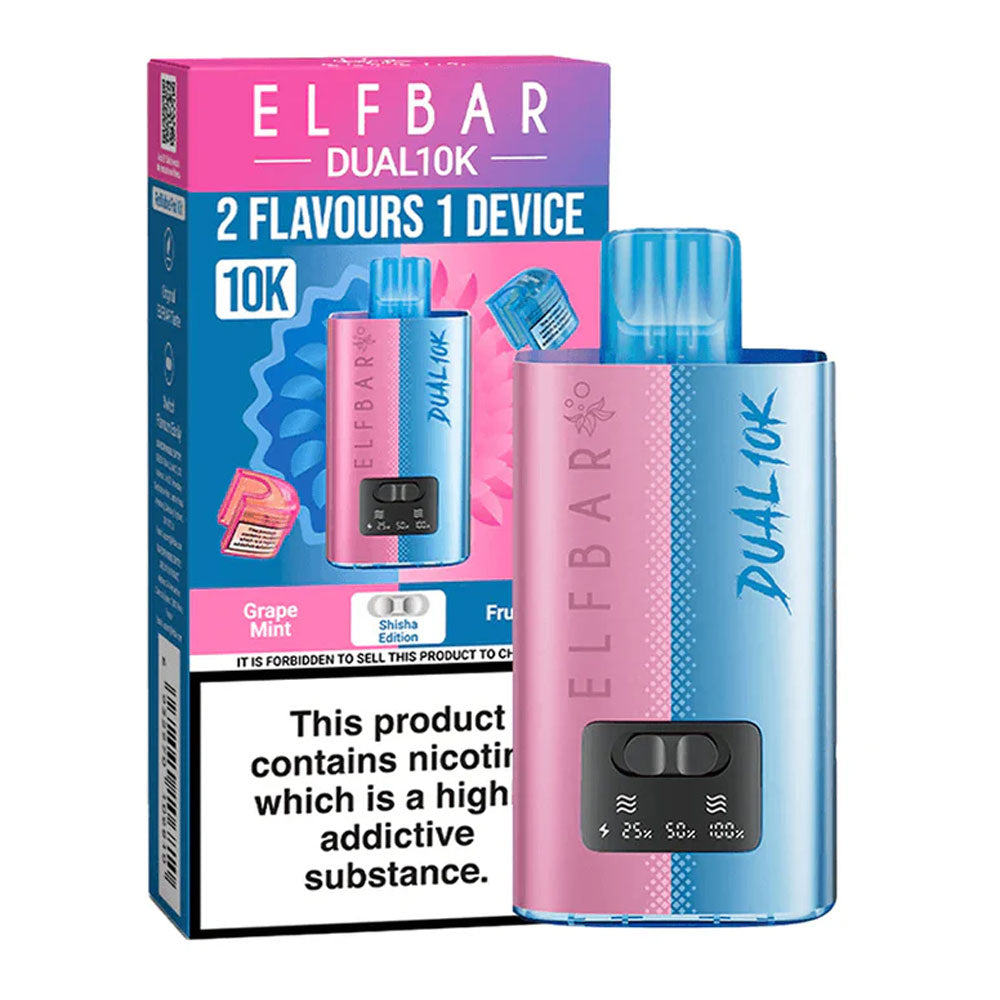 Elf Bar Dual 10K Puffs Prefilled Vape - Raspberry Edition