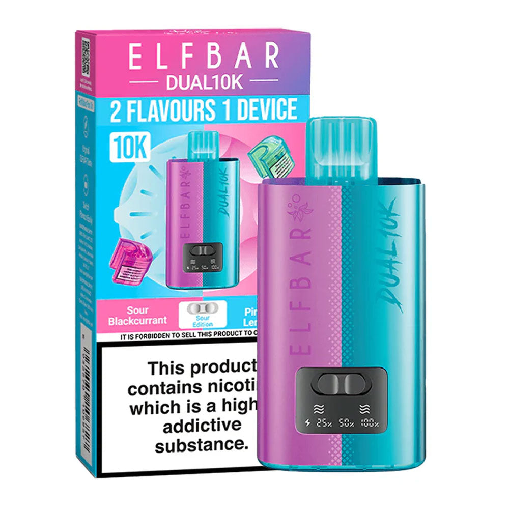 Elf Bar Dual 10K Puffs Prefilled Vape - Raspberry Edition