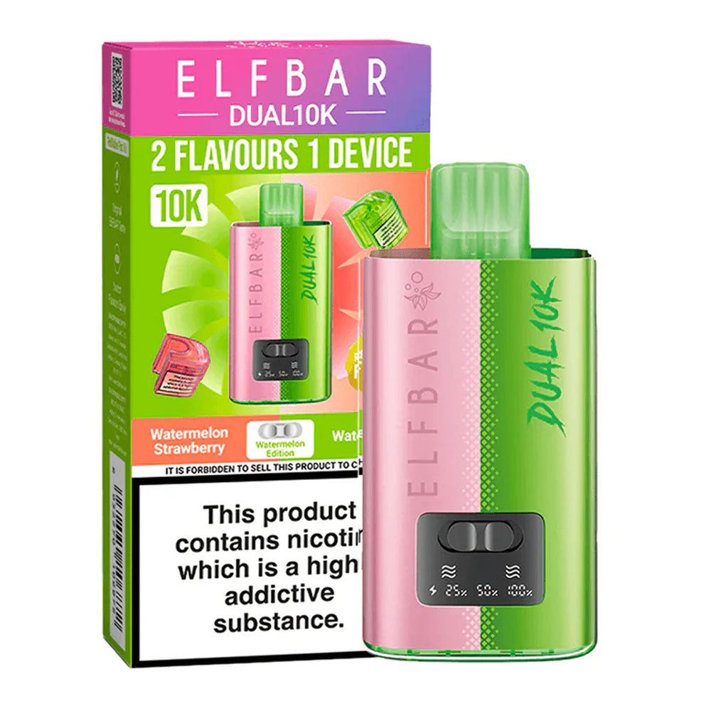 Elf Bar Dual 10K Puffs Prefilled Vape - Watermelon Edition