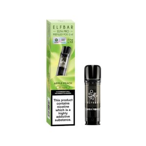 Elf Bar Elfa Pro Pre-Filled Replacement Pod (Pack Of 2) - Apple Peach