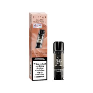 Elf Bar Elfa Pro Pre-Filled Replacement Pod (Pack Of 2) - Cream Tobacco
