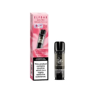 Elf Bar Elfa Pro Pre-Filled Replacement Pod (Pack Of 2) - Strawberry Raspberry Cherry Ice