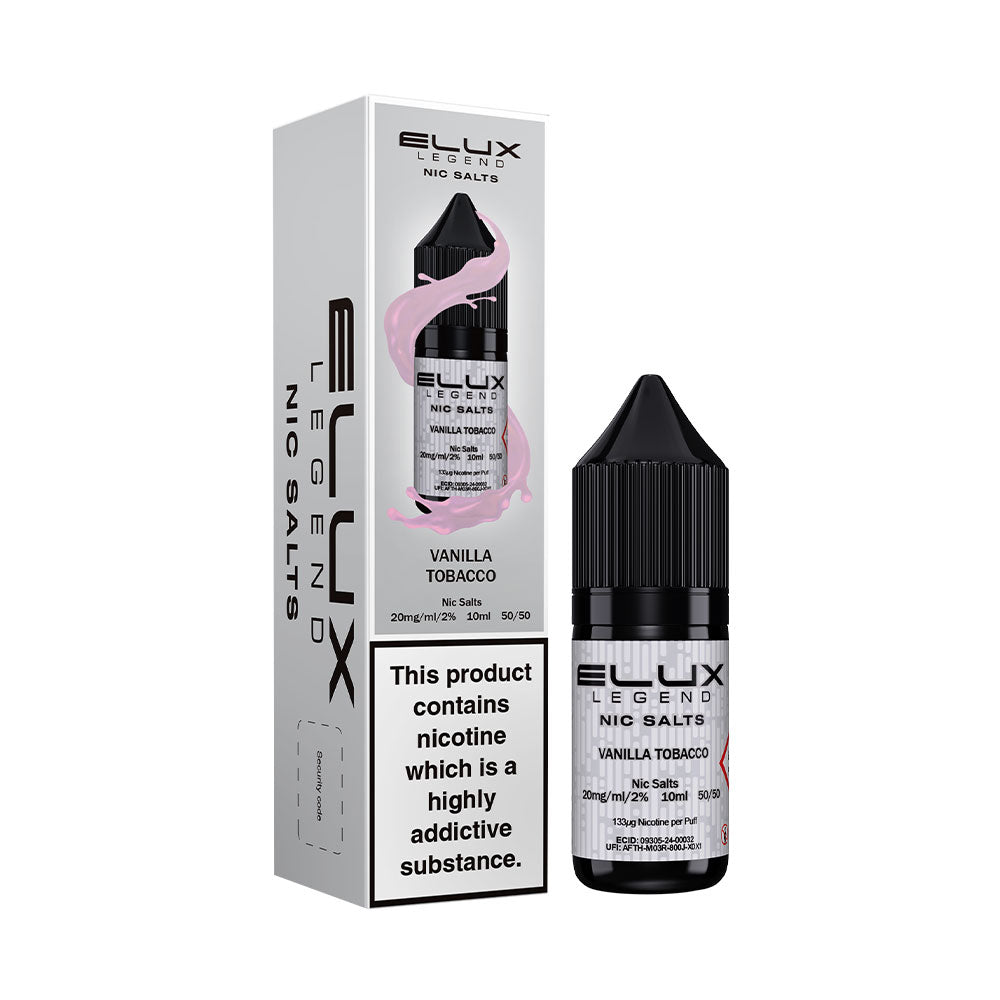 Vanilla Tobacco Elux Legend Nic Salt 10ml - 10mg