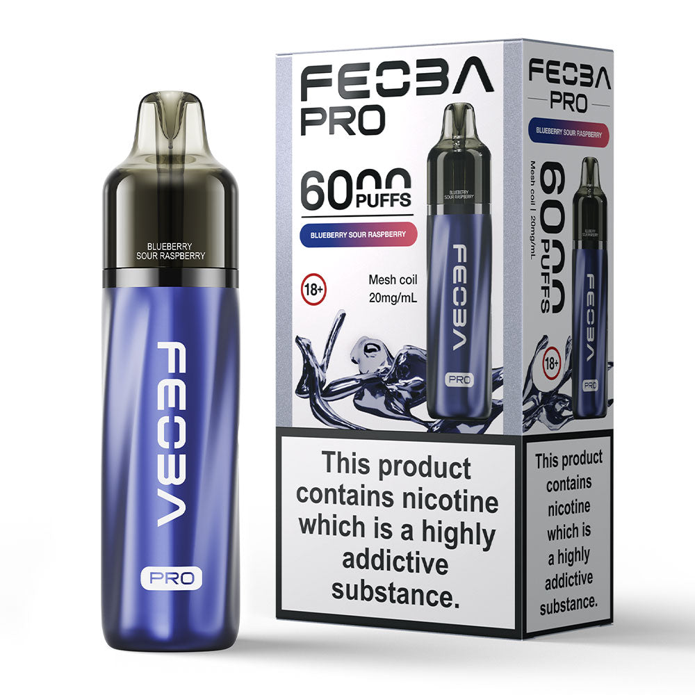 Feoba Pro 6000 Puffs Prefilled Vape - Blueberry Sour Raspberry