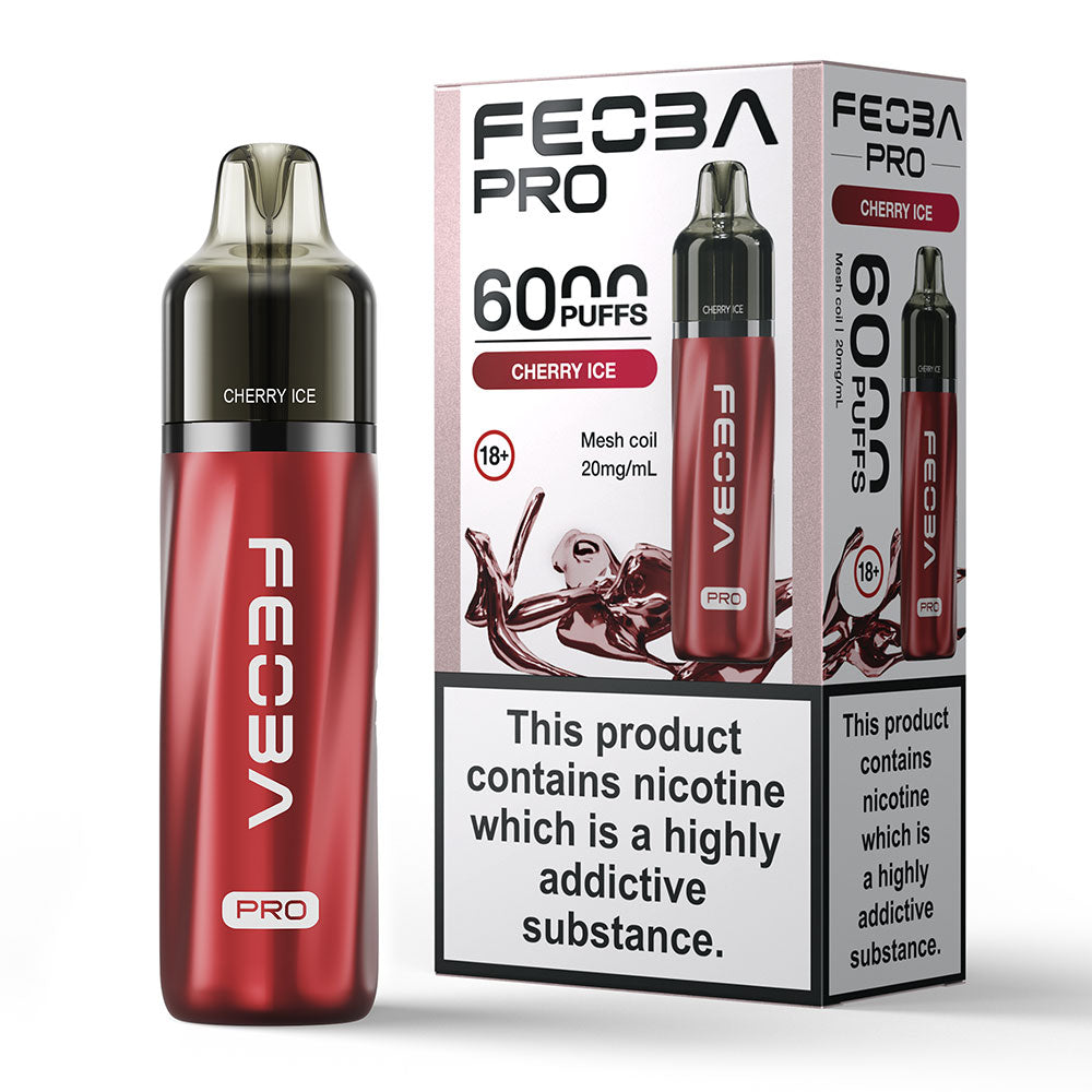 Feoba Pro 6000 Puffs Prefilled Vape - Cherry Ice