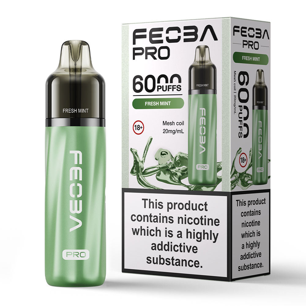 Feoba Pro 6000 Puffs Prefilled Vape - Fresh Mint