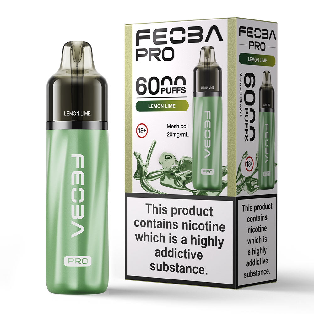 Feoba Pro 6000 Puffs Prefilled Vape - Lemon Lime