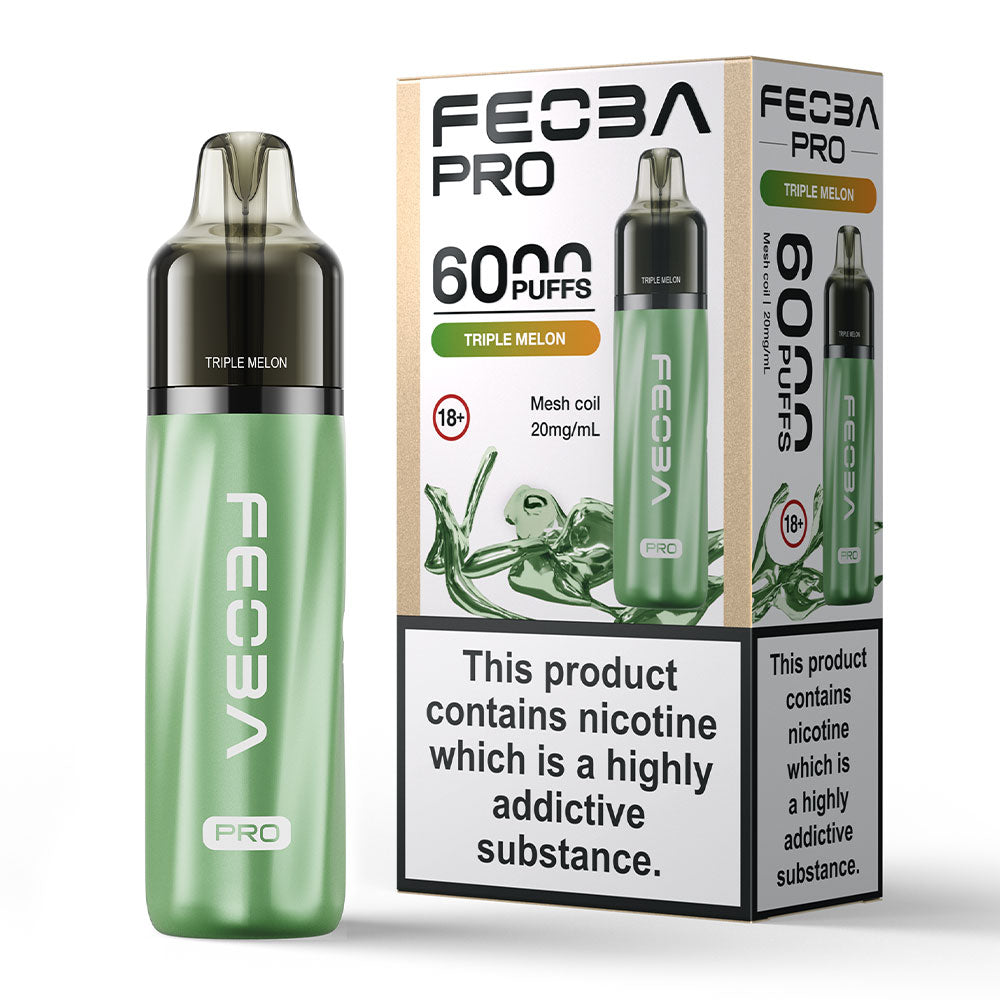 Feoba Pro 6000 Puffs Prefilled Vape - Triple Melon