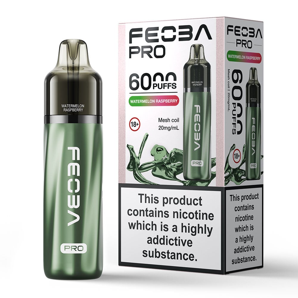 Feoba Pro 6000 Puffs Prefilled Vape - Watermelon Raspberry