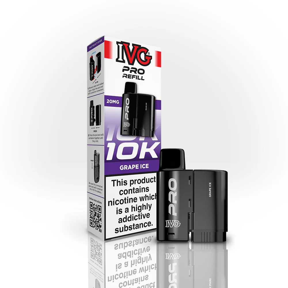 IVG Pro 12 Prefilled Pod - 20mg | Grape Ice