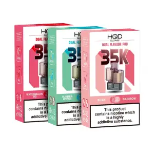 HQD Glow Air 35K 2-in-1 Prefilled Pods - Bear / Rainbow
