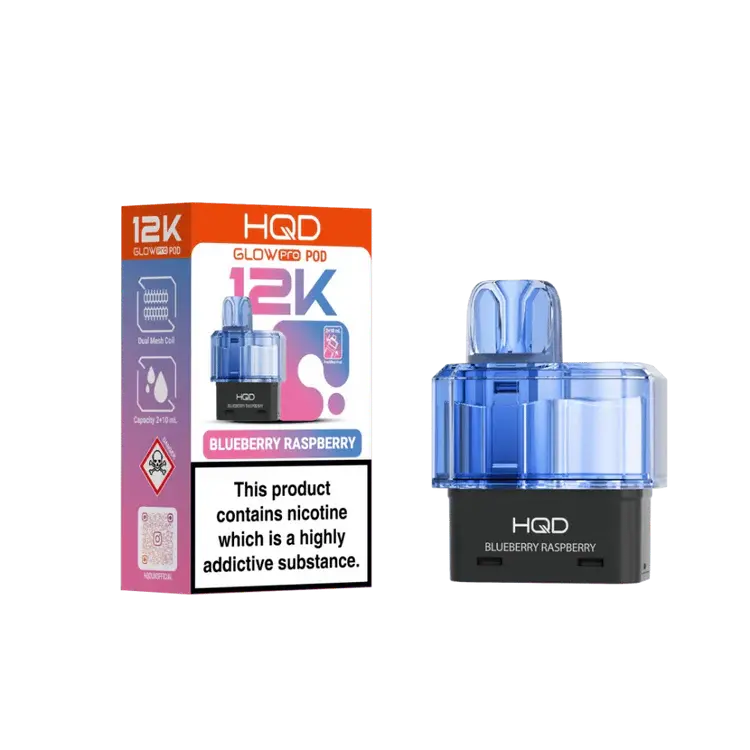 Blueberry Raspberry HQD Glow Pro 12K Prefilled Pod