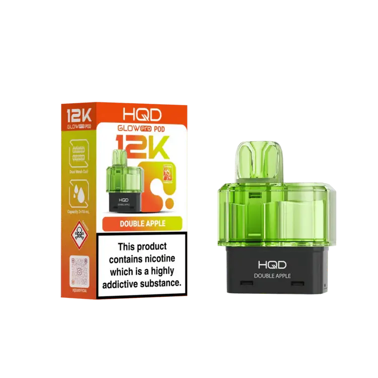 Double Apple HQD Glow Pro 12K Prefilled Pod