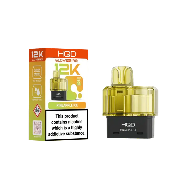 Pineapple Ice HQD Glow Pro 12K Prefilled Pod