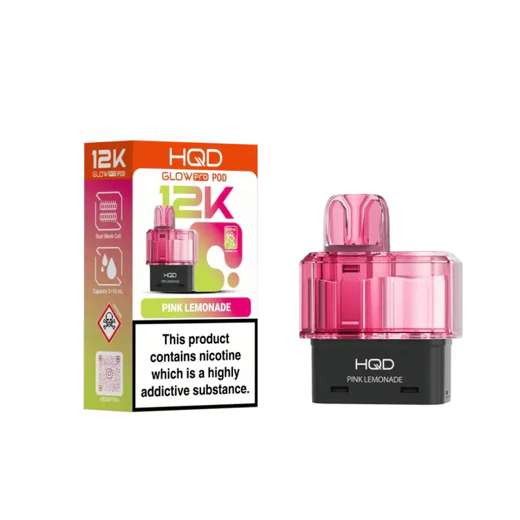 Pink Lemonade HQD Glow Pro 12K Prefilled Pod