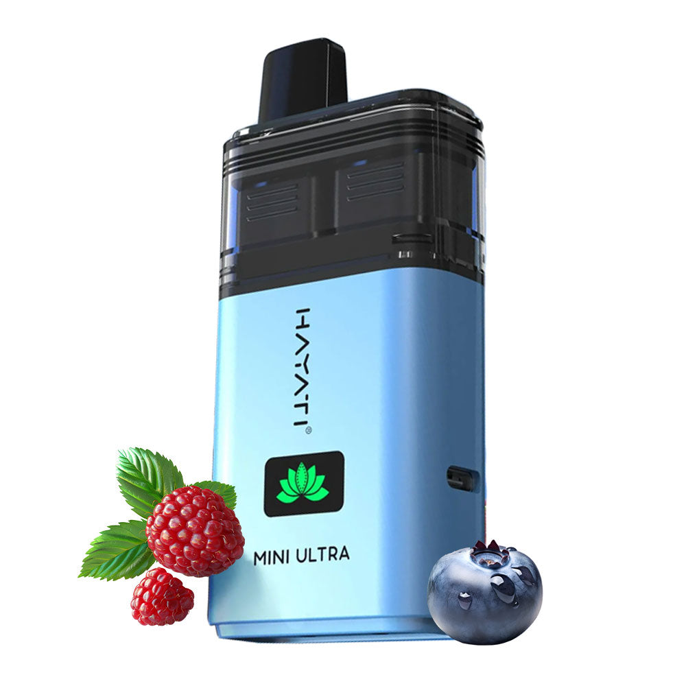 Hayati Mini Ultra 1500 Puffs Prefilled Vape - Blue Razz Cherry