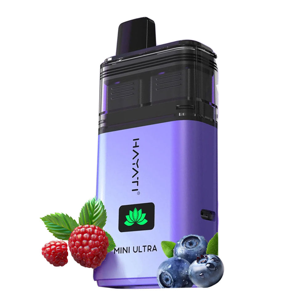 Hayati Mini Ultra 1500 Puffs Prefilled Vape - Blueberry Raspberry