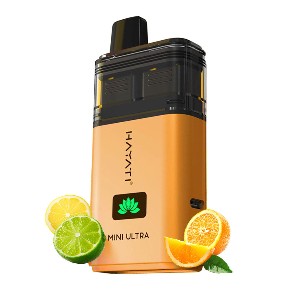 Hayati Mini Ultra 1500 Puffs Prefilled Vape - Cola Ice / Orange Lemon & Lime