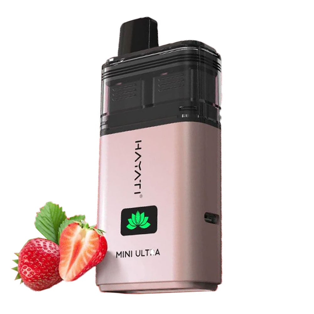 Hayati Mini Ultra 1500 Puffs Prefilled Vape - Fruit Bomb / Straw Watermelon B Gum